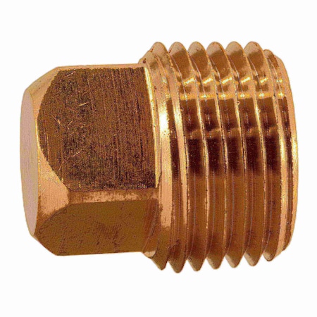 Midwest Fastener 3/8" IP Brass Square Head Plugs 2PK 32608
